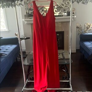Elegant Red Jumpsuit